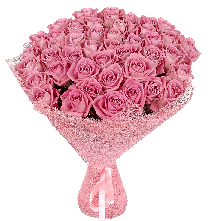  Antalya Flower Delivery 51 Pieces Pink Roses Bouquet