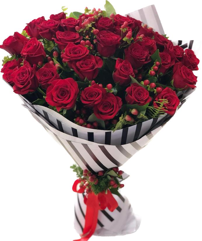  Antalya Flower Order 31 Pieces Red Rose Bouquet