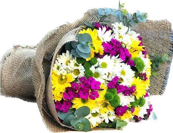  Заказ цветов в Анталия‎  Букет хризантем и Хуснуюсуф