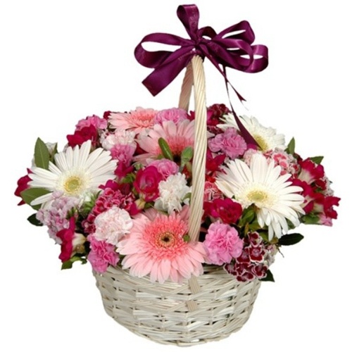  Antalya Blumenlieferung Basket Seasonal Flowers