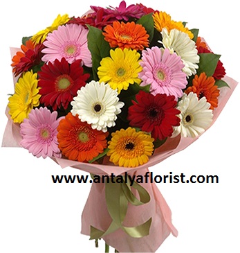  Antalya Florist Mix Gerbera Bouquet