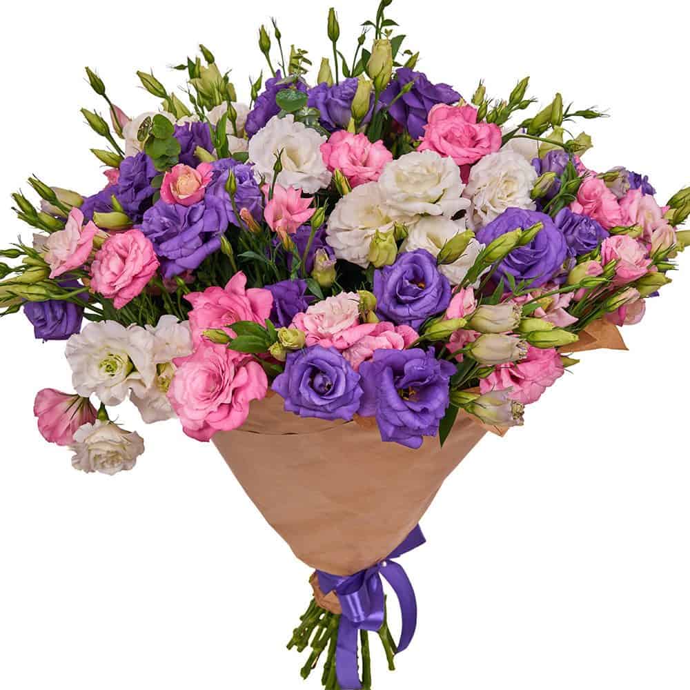 Antalya Florist Mixed Color Lisianthus Bouquet